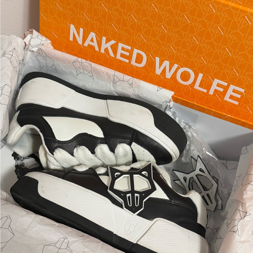 Naked Wolfe Chunky Sneakers - Black/White